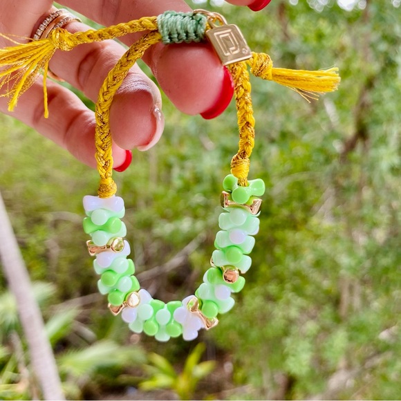 DANNIJO Angle Green Adjustable Beaded Bracelet NWT - Picture 12 of 16